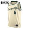 Camiseta Niños Milwaukee Bucks Gary Trent JR 2025-26 Nike City Edition Blanco Swingman